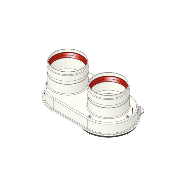 DOUBLE CONNECTION FOR INTAKE AND/OR DISCHARGE FF