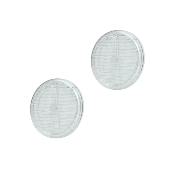 Coppia Griglie Circolari in Materiale Termoplastico Trasparente