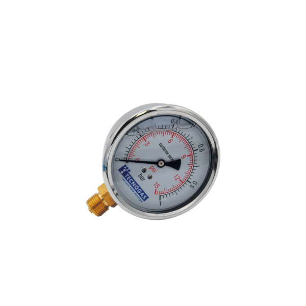 Manometro per Gas/Acqua Ø 100, In Bagno di Glicerina