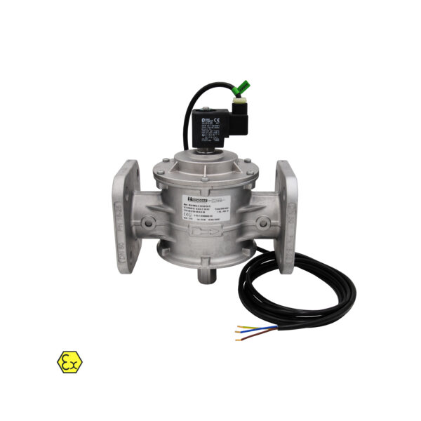 Aluminum PN16 Flanged Solenoid Valve for Gas